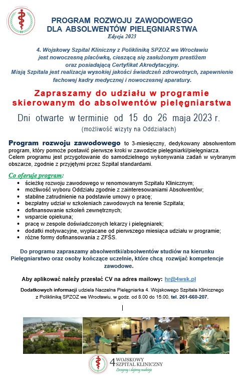 Program rozwoju zawodowego 4 WSK