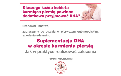 Zaproszenie szkolenie elearning Suplementacja DHA